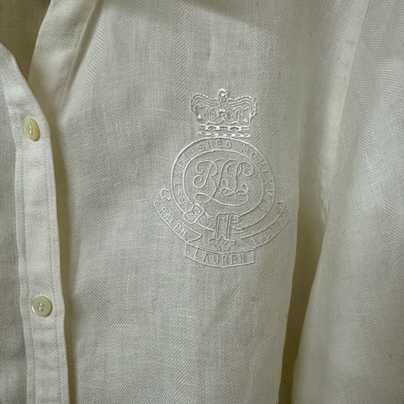 Classic White linen Shirt - Picture 2 of 7